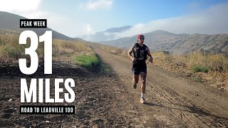 ROAD TO LEADVILLE 100  PEAK WEEK 31 MILE TRAIL RUN [upl. by Rolfe156]