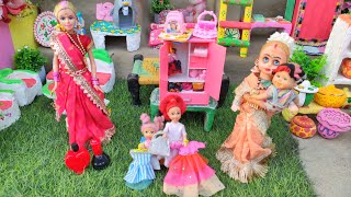 Barbie Doll All Day Routine In Indian VillageRadha Ki Kahani Part 478Barbie Doll Bedtime Story [upl. by Aitenev]