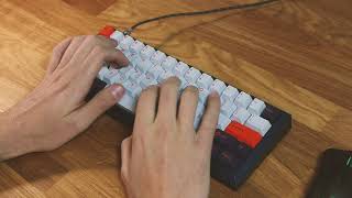 Mekanisk Fjell R4  Gateron Yellow  Typing Test  ASMR [upl. by Godbeare61]