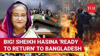 Sheikh Hasina To Return To Bangladesh Says Son Big Announcement As New Govt Takes Oath [upl. by Aicenert]