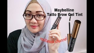 maybelline tatto brow gel tint  testing [upl. by Davison]