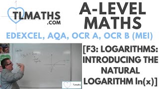 ALevel Maths F313 Logarithms Introducing The Natural Logarithm lnx [upl. by Elleirda]