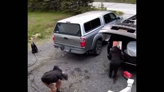 Man Slams Shin Against Tow Hitch Trying to Help Wife [upl. by Arayk812]