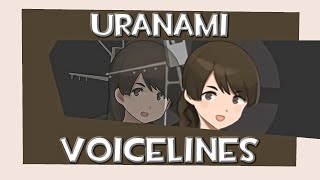 All Uranami Voicelines Kancolle [upl. by Netfa213]