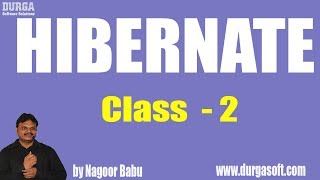 Hibernate Online Training  Class  2  by Nagoor Babu [upl. by Hgierb]