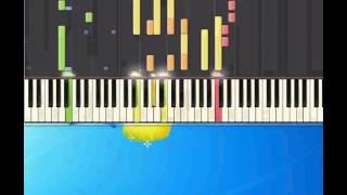 A canzuncella Alunni Del Sole Piano tutorial by Synthesia [upl. by Llehcnom384]