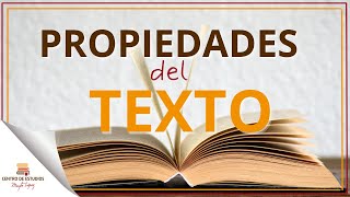 El TEXTO y sus propiedades► Adecuación Coherencia y Cohesión [upl. by Ahtelrac]