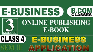 BCom 3rd Semester EBusinessOnline PublishingEBook Malayalam class [upl. by Fahland302]