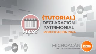 Tutorial Declaracion Patrimonial Modificación 2024  Comite Ejecutivo Delegacional DIII6 [upl. by Marolda250]