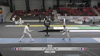 2024 385 T64 05 M E Individual Bern SUI WC BLUE CANNONE FRA vs JEAN JOSEPH FRA [upl. by Wivinia]