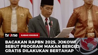 Pembacaan RAPBN 2025 amp Nota Keuangan Jokowi Target Pertumbuhan Ekonomi 52  Kabar Khusus tvOne [upl. by Kane]