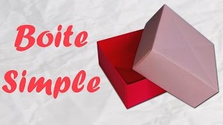 ORIGAMI  Boite en papier simple et rapide [upl. by Trebled]