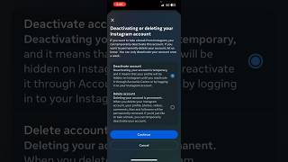 How to Deactivate Instagram Account Temporarily in 2024 New update  shorts viral instagram [upl. by Rebmaed]