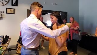 VIDEO Heart transplant recipient meets donor family for first time [upl. by Eniamor]