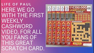 5 Fun scratch cards to brighten your day £15 of the £3 Cashword Bonus scratch tickets [upl. by Asiel]