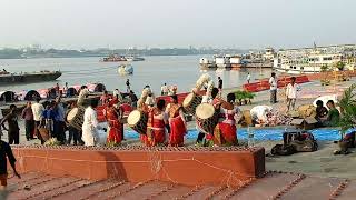 Malayalam language vlog kerala Kolkata babughatGanga Aarti Kolkata Dev Diwali Kolkata ganga aarti [upl. by Gelasius]