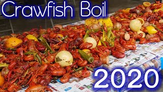 LOUISIANA STYLE CRAWFISH BOIL 2020  1ST BOIL OF THE SEASON [upl. by Oinolopa]