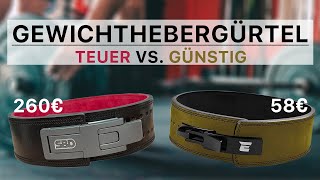 Echtleder Gewichthebergürtel Test  Teuer vs Günstig  Lifting Belt für Herren amp Damen im Vergleich [upl. by Kaine174]