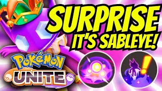 SURPRISE ITS SABLEYE 👁💎  Sableye  Feint Attack amp Shadow Sneak  Pokémon UNITE Gameplay Public [upl. by Tammi410]