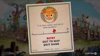 Cuphead  quotBotanic Panicquot Game Over Ver [upl. by Goeselt]