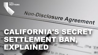 Californias ban on some nondisclosure agreements explained [upl. by Ycnaf]