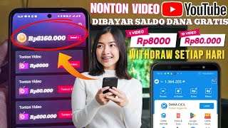 HASILKAN UANG DENGAN NONTON VIDEO YOUTUBE DIBAYAR SALDO DANA [upl. by Annmaria181]