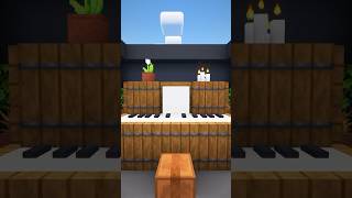 Minecraft piano setting 🎹 for build and No Music minecraft minecrafttutorial minecraftbuilding [upl. by Tranquada741]