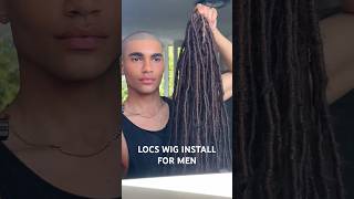 WIG TUTORIAL  30 inch locs wig install 😱🔥 fauxlocs braidedwig fulllacewigs [upl. by Iffar770]