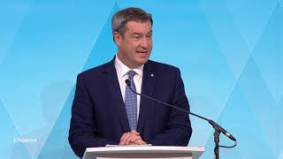 Markus Söder zum Unterrichtsbetrieb unter Pandemiebedingungen [upl. by Lledner960]