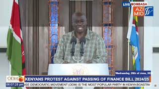 LIVE Rigathi Gachagua responds to William Ruto allegations on rejection of Finance Bill 2024 [upl. by Akeinahs]