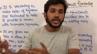 Artificial intelligence 33 Non Monotonic Reasoning in ai sanjay pathak jec lecturetutorial [upl. by Olsewski]