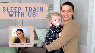 SLEEP TRAIN WITH US  Sleep training my 4 month old [upl. by Fabiolas573]