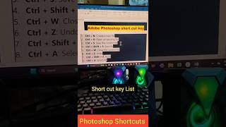 Photoshop Shortcuts List photoshop adobephotoshop graphics training shortcuts photigraphy [upl. by Barmen547]