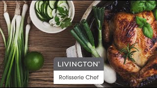 Livington Rotisserie Chef  2in1 Grill für saftigen IndoorGrillgenuss  MediaShopTV [upl. by Narhem]