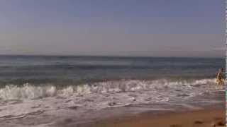 Beach of Castelldefels  Barcelona  20130823 at 9 am [upl. by Melar663]