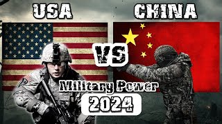 USA vs China Military Power Comparison 2024  China vs USA Military Power 2024 [upl. by Adriana]