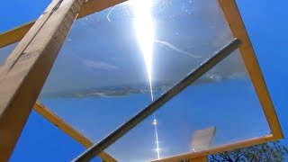 Fresnel Lens Solar Tracker Afternoon Stationary Target Sun Power Ray greenpowerscience [upl. by Anaet]