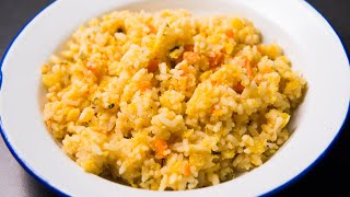 Trini Kitchri Split Peas Rice Recipe [upl. by Krasnoff]