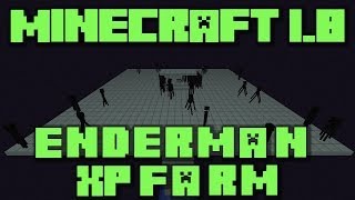 Minecraft 19 Enderman XP Farm Tutorial  Super Fast and Cheap [upl. by Oflunra]