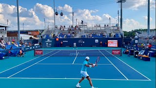 Nakashima vs Mmoh Miami Court Level View Highlights R1 Qualifying 4K 60fps 2024 [upl. by Annaek]