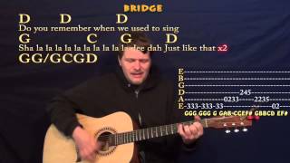 Brown Eyed Girl Van Morrison Strum Guitar Cover Lesson in G With ChordsLyrics [upl. by Elyad268]