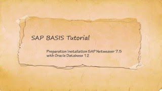 Preparation Installation SAP Netweaver 7 5 With Oracle Database [upl. by Aniale734]