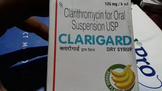 CLARIGARD Dry Syrup  Use  Doages  Side Effect  Compostion  Price  Full Hindi Review [upl. by Enihpesoj]