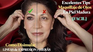 LA MEJOR TECNICA para APLICAR SOMBRA en OJOS de PIEL MADURA TIPSmaquillaje [upl. by Desmond327]