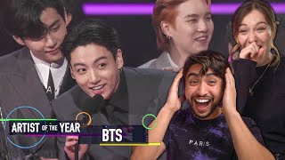 BTS AMA 2021 Performance  Award REACTION [upl. by Pilihp]