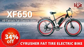 Up to 34 Off on Cyrusher Fat Tire Electric Bike [upl. by Mchail]