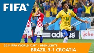 Brazil v Croatia  2014 FIFA World Cup  Match Highlights [upl. by Banquer]