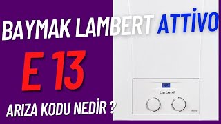 Baymak LAMBERT ATTİVO Kombi E013 arızası nedir  Detaylı anlatım  Baymak kombi arızaları [upl. by Courtney482]