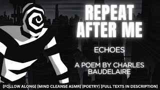 Poem of the Day Echoes  Charles Baudelaire Mind Cleanse ASMR Follow Along [upl. by Selrahcnhoj]