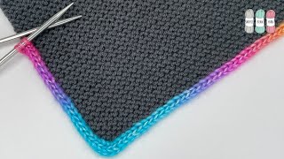 How to Knit an Applied ICord Edge [upl. by Sherman774]